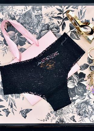 Вікторія сікрет пінк, мережівні трусики на дівчину victorias secret pink, оригінал