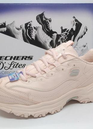 Кожаные кроссовки skechers d'lites оригинал1 фото