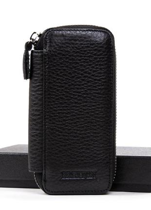 Чоловічий шкіряний гаманець — ключниця bretton 169-4 black