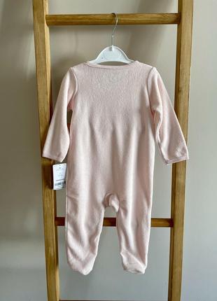 Махровий чоловічок сліпик для дівчинки carter’s картерс2 фото