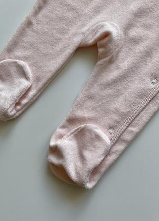 Махровий чоловічок сліпик для дівчинки carter’s картерс4 фото