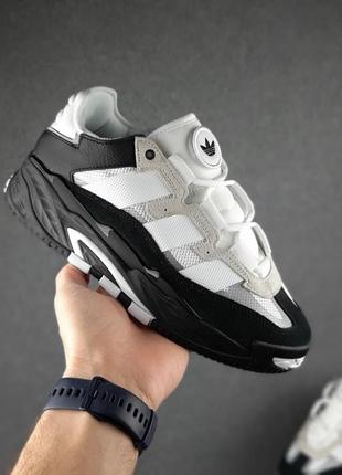 Мужские кроссовки adidas niteball черные с белым скидкостью sale  ⁇  smb
