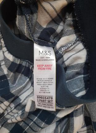 Домашні штани піжамні фланелеві домашній одяг marks&spencer2 фото