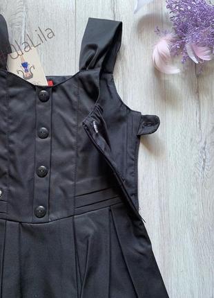 Чорний шкільний сарафан3 фото