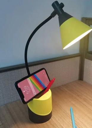 Настольная лампа на аккумуляторе (2 цвета)7 фото