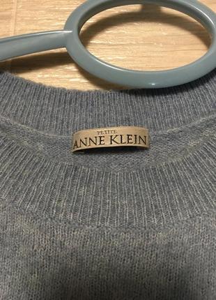 Anne klein мохеровый джемпер с оригинальной спинкой2 фото