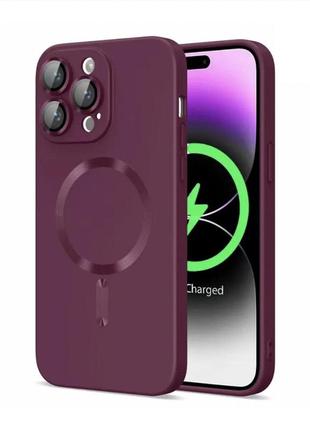 Чохол для смартфона cosmic frame magsafe color for apple iphone 13 pro wine red