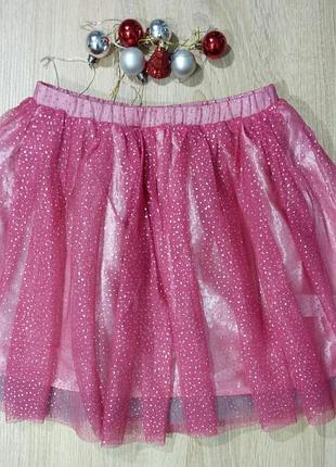Шикарная фатиновая юбка с блестками