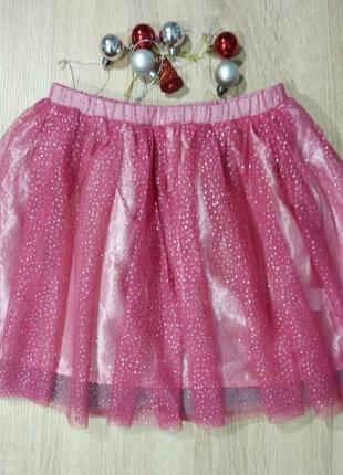 Шикарная фатиновая юбка с блестками5 фото