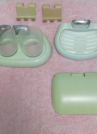 Держатель для туалетной бумаги мыльница пластиковая стакан для зубных щеток крючки для полотенец для ванной