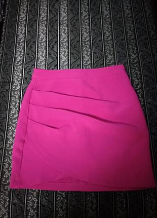 Спідниця міні  рожева розмір хс-с3 фото