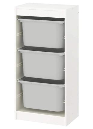 Стелаж з 3-контейнерами trofast 46x30x94 см ikea 	 295.751.96
