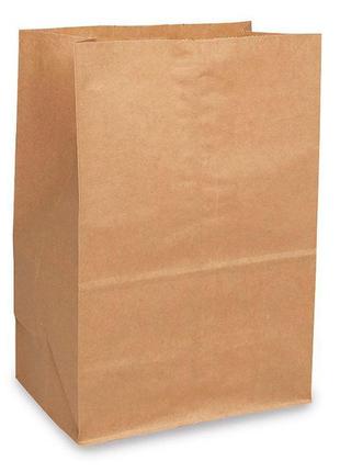 Крафт пакет с прямоугольным дном, без ручек 240*150*90 мм