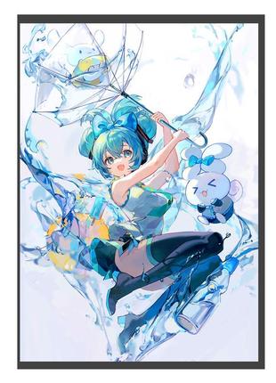 Постер плакат аніме міку вокалоїд vocaloid 42х29 см а3 (poster_0753)