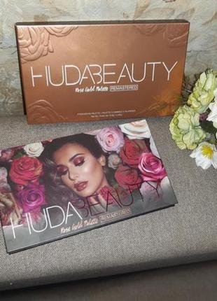 Палетка теней huda beauty rose gold remastered2 фото