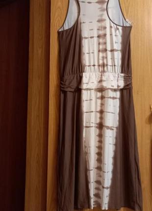 Женское интересное длинное платье мокко8 фото