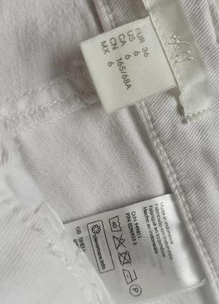 Білі джинсові шорти від h&m4 фото