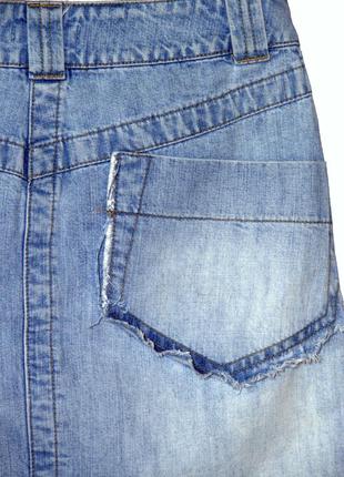 Стильная джинсовая юбка4 фото