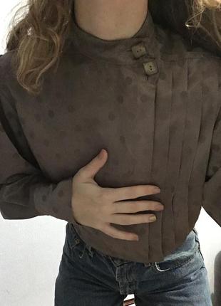 Прекрасная винтажная легкая блуза2 фото