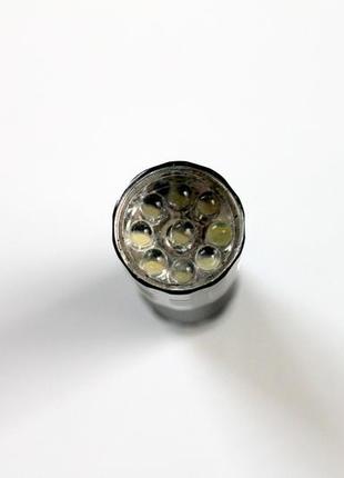 Кишеньковий світлодіодний ліхтарик 9 діодів rk9074 фото