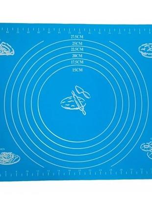 Коврик кондитерский силиконовый с разметкой 30*40 см1 фото