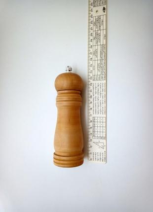 Перцемолка дерев'яна з дерева, млин для перцю та солі 15 см2 фото