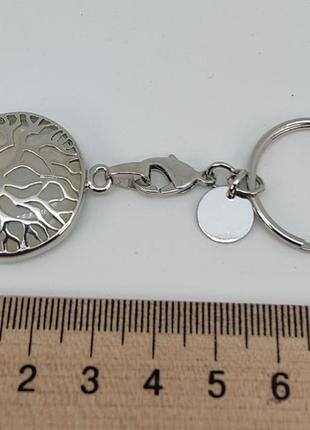 Брелок для ключей-кулон (трансформер) "дерево жизни" с лунным камнем арт. 03866