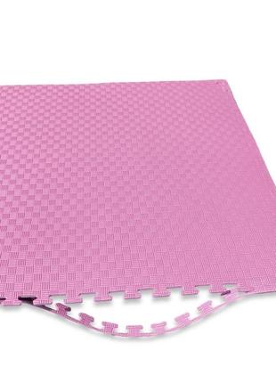 Детский коврик-пазл 1000х1000х10 мм розовый