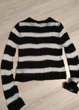 Стильный брэндовый теплый тонкий воздушный джемпер свитер свитшот5 фото