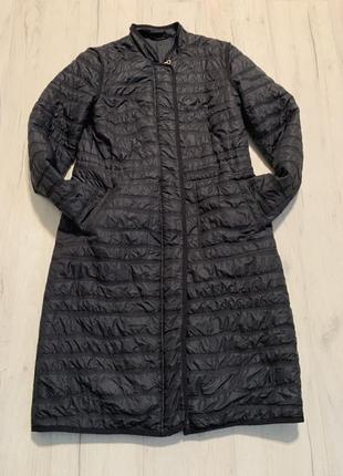 Пальто англия  марк спенсер, линия per uno,  стеганое, черное, размер м1 фото