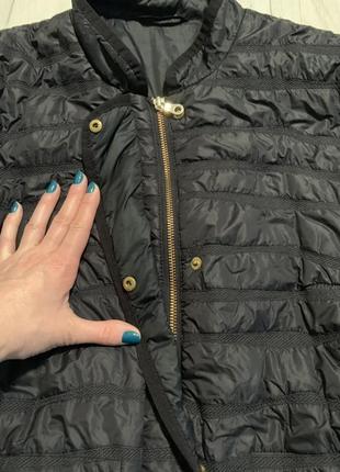 Пальто англия  марк спенсер, линия per uno,  стеганое, черное, размер м2 фото