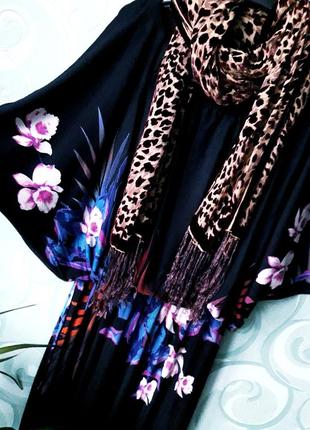 Фееричное вечернее этно платье- кимоно в стиле бохо monsoon.4 фото