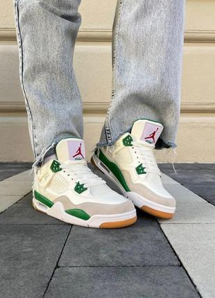 Женские кроссовки nike sb x air jordan 4 'pine green' #найк