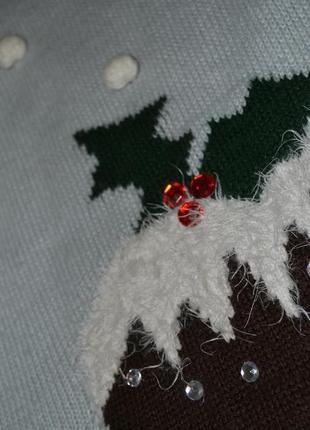 Пушистый рождественский свитерок new look р.s, m2 фото