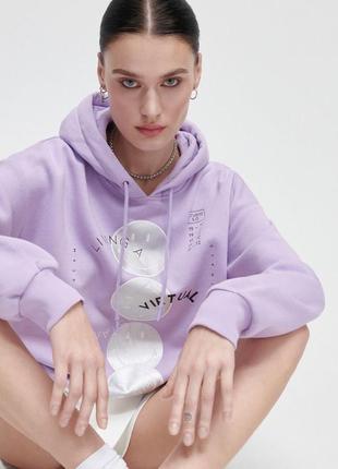 Худи cropp р.s лаванда 5