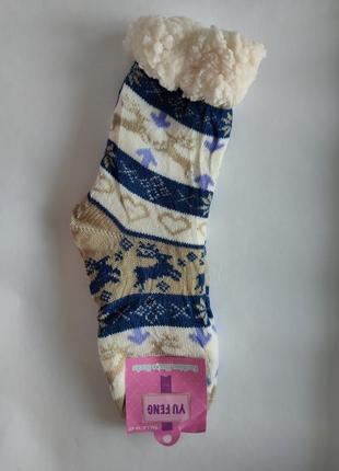 Носки женские на меху "yu feng" шерсть 36-41 размер1 фото