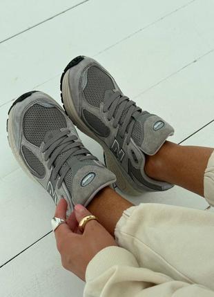 Женские кроссовки new balance 2002r grey new7 фото