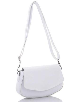 Жіноча сумка «теона» біла1 фото