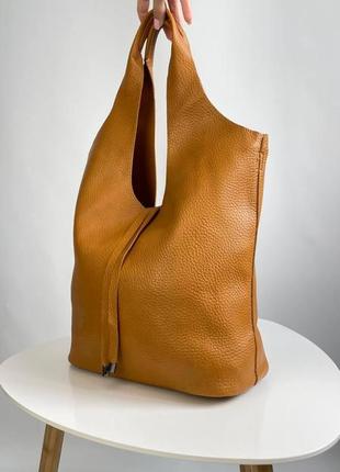 Большая женская сумка с косметичкой, шоппер из  эко кожи итальянского бренда coo&coo.4 фото