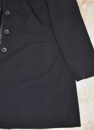 Брендовый черный удлиненный пиджак с карманами wardrobe большой размер7 фото