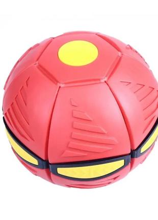Складной игровой мяч-трансформер flat ball disc светящийся 6 led диск-мяч мячик для фрисби и активных игр5 фото
