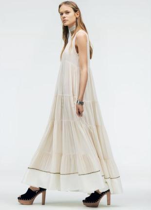 Нереальна максі сукня плаття zara limited edition, шовк, віскоза, оригінал4 фото