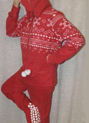 New look кигуруми пижама комбинезон снежинки