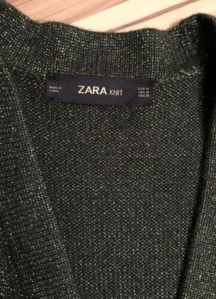 Шикарный кардиган,кофта oversize цвета «влажный лес» zara (испания🇪🇸)6 фото