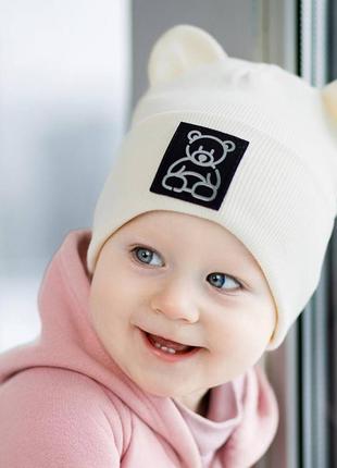 Шапка поле 44-46р (молочный)