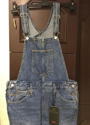 Женский джинсовый комбинезон original overalls levi's® premium3 фото