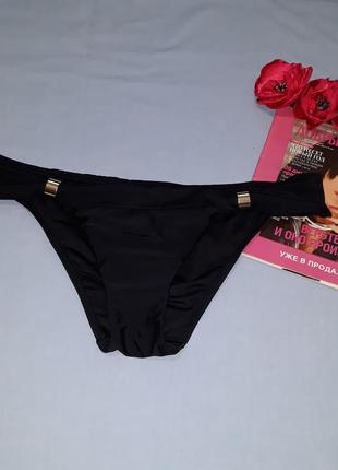 Низ от купальника женские плавки размер 48 / 14 черный бикини