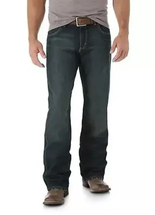 Джинси чоловічі wrangler retro irs jeans relaxed fit bootcut2 фото