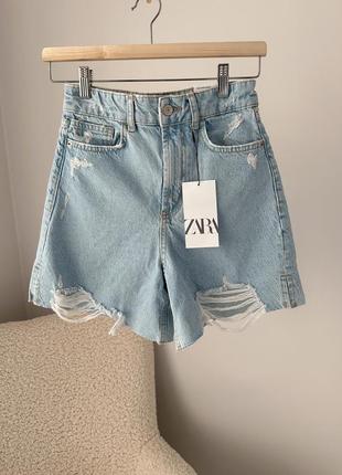 Джинсовые шорты zara