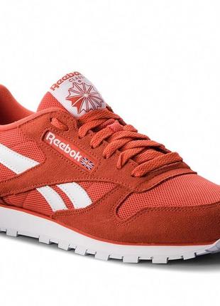 Кроссовки reebok classic leather mu orange (cn5014)

р.42,5